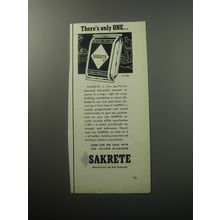 1957 Sakrete Cement Mix Ad - There's only one