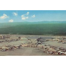 Frankfurt Flughaven German Airport Rare 1980 Postcard