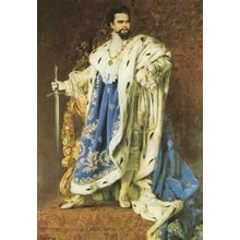Konig King Ludwig II Von Bayern German Painting Postcard