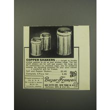 1955 Bazar Francais Copper Shakers Advertisement