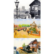 Wolferton Train Station Norfolk Queen Mary 2x Postcard s