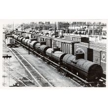 Dow Chemical Plant Midland Michigan USA Railroad Train Old RPC Postcard