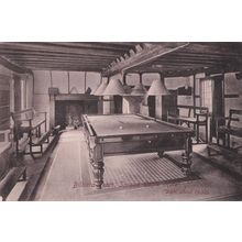 Billiard Room Spread Eagle Hotel Midhurst Sussex Old Postcard