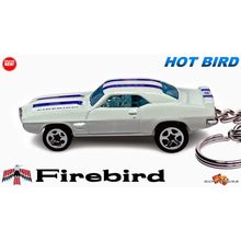 RARE KEYCHAIN WHITE 68~1969 PONTIAC FIREBIRD 400 TRANS AM