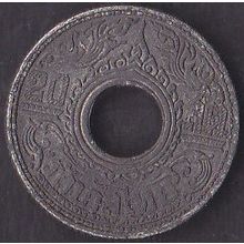 1945 (BE2488) Thailand 20 Satang Coin