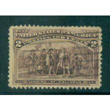 Used 231 2c Landing of Columbus Very Fine T1498