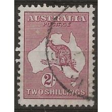 Australia 1945 SG212 2/- Maroon Fine Used..