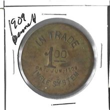 1909 Bennett's Market $1.00 token XF