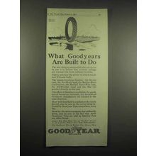 1917 Goodyear Tires Ad - Are Built To Do