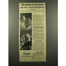 1947 Zonite Feminine Hygiene Ad - False Modesty