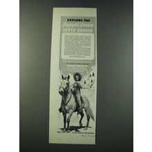 1947 South Dakota Tourism Ad - Explore the Geographic Wonders