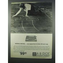 1962 A.B. Dick 103 Photocopier Ad - Sidewalk Writing