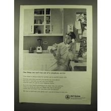 1965 Bell Telephone Ad - Can't Run Out of Service