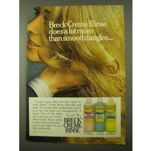 1971 Breck Creme Rinse Ad - More Than Smooth Tangles