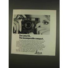 1976 Leica CL Camera Ad - Incomparable Compact