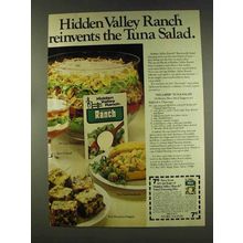 1977 Hidden Valley Ranch Dressing Ad - Tuna Salad