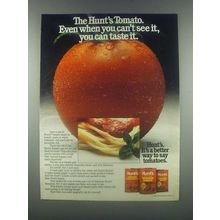 1985 Hunt's Tomato Sauce Ad - Can't See It