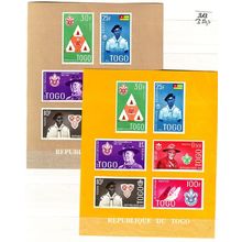 TOGO [1961] MiNr 0313 Block 5a,b ( **/mnh ) Pfadfinder Boy Scouts