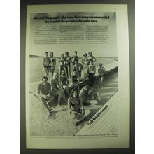 1974 Club Mediterranee Ad - Most of the people who come here were recommended