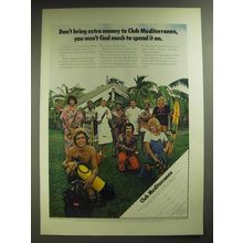 1974 Club Mediterranee Ad - Don't bring extra money to Club Mediterranee
