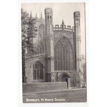St Mary's Church Beverley Postcard Yorkshire Queen Series