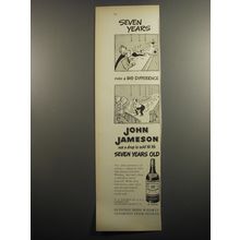 1951 John Jameson Whiskey Ad - Seven years make a big difference - Bowling