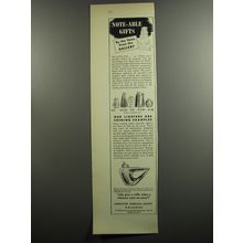 1952 Associated American Artists Cigarette Lighters Ad - Note-able gifts
