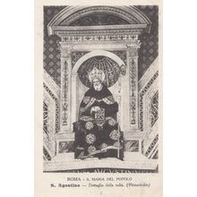 Rome Roma Maria Del Popolo De Saint Agostino Old Italy Religious Postcard
