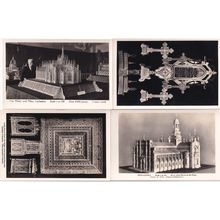 Italian Monastery Cathedral 4x Scaled Model etc Postcard s
