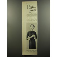 1953 Peck and Peck Dress Advertisement - Photo by Tom Palumbo - Stop the presses