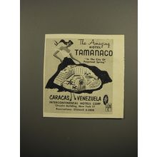 1955 Hotel Tamanaco Advertisement - City of Perpetual Spring