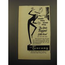 1955 The Tuscany Hotel Ad - People are losing their heads over
