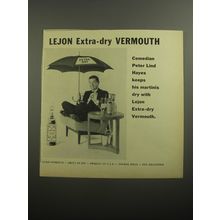 1956 Lejon Vermouth Advertisement - Peter Lind Hayes - Lejon Extra-dry Vermouth