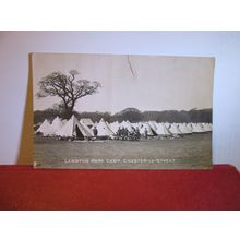 WW1, LAMBTON PARK CAMP CHESTER-LE-STREET, Co Durham antique postcard 1915 pm =