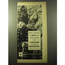 1960 BEA British European Airways Ad - When in Europe - fly BEA's new Comet 4B