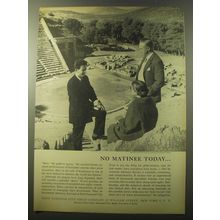 1960 First National City Trust Ad - No matinee today