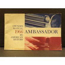 1966 Ambassador by American Motors Owners Manual