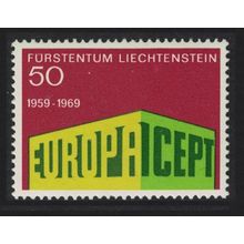 Liechtenstein Colonnade Europa 1969 MNH SG#499