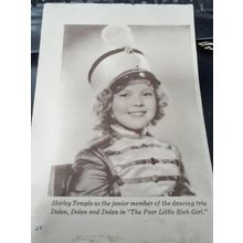 shirley temple picture on paper from a book