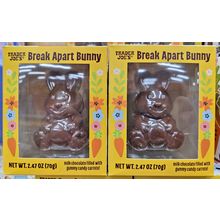 Trader Joe's Break Apart Bunny 2.47oz 70g (2 Boxes)