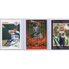 Autographed 3 Card Lot with Ronald Acuna Jr. Signed