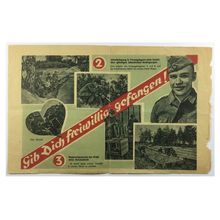 Original WW2 Russian/Soviet Air Drop Leaflet. - Code 2586. - 1943.