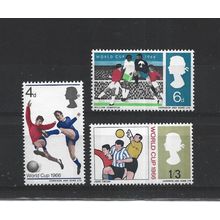 GB.World Cup Football Championship set of 3.Phosphor Issue.Mounted Mint.Jul25a