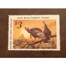 ICOLLECTZONE Wild Turkey Federation 1979 Stamp VF NH Fresh