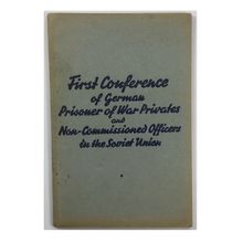 First Conference of German PoWs in the Soviet Union. Moscow, 1941.