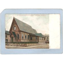 Rhode Island Central Falls St George's Episcopal Church Street Scene~274