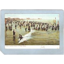 New York Coney Island Amusement Park Postcard Bathing Scene At Coney Islan~343