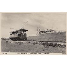 Train Arriving At Great Orne Summit Llandudno Wales 1960 Real Photo Postcard