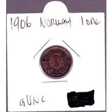 1906 Norway 1 Ore Coin