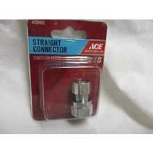 Straight Connector Outlet 3/8" OD x Inlet 3/8" FIP Fitting